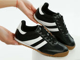 Blaster Casual Striped Lace-Up Sneakers - Stylish Comfort, sneakers, $ 90.00, A Moment Of Now™